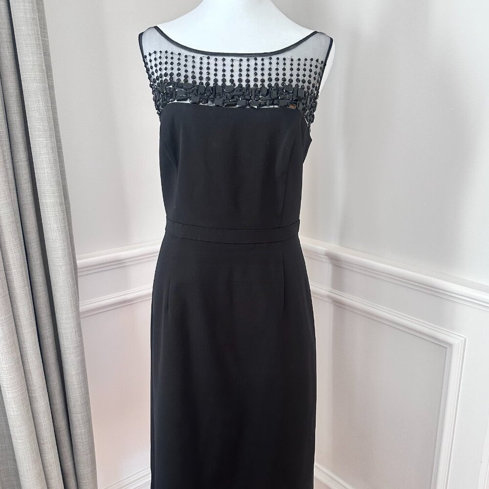 Monique Lhuillier black dress size 14